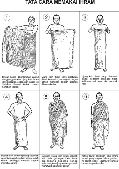 Cara Memakai Pakaian Ihram Saat Haji Maupun Umrah Jilbab Flow Idea